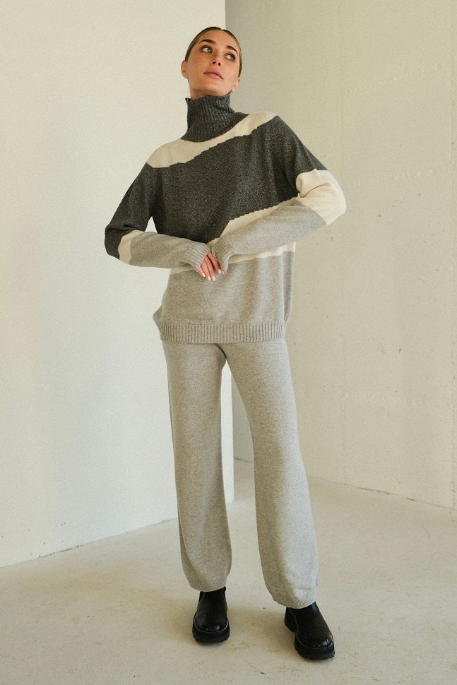 Viola Stils Fashion 3D knitwear Seamless Cashmere sweater