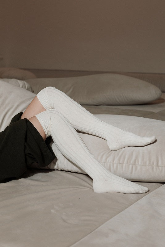 Merino wool knee high socks –