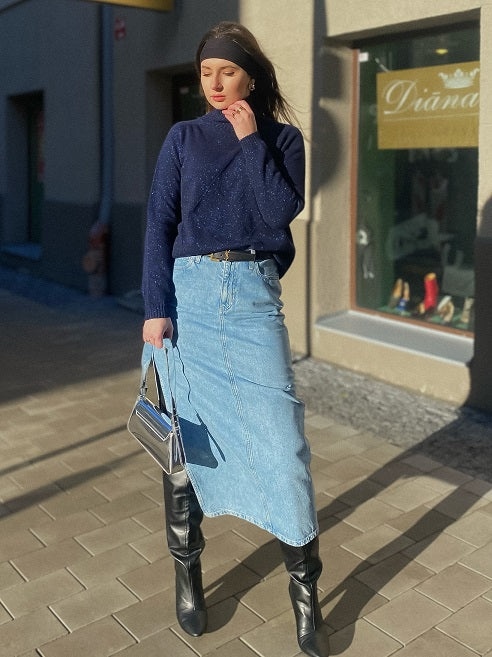 Viola Stils Fashion 3D knitwear Seamless Cashmere sweate