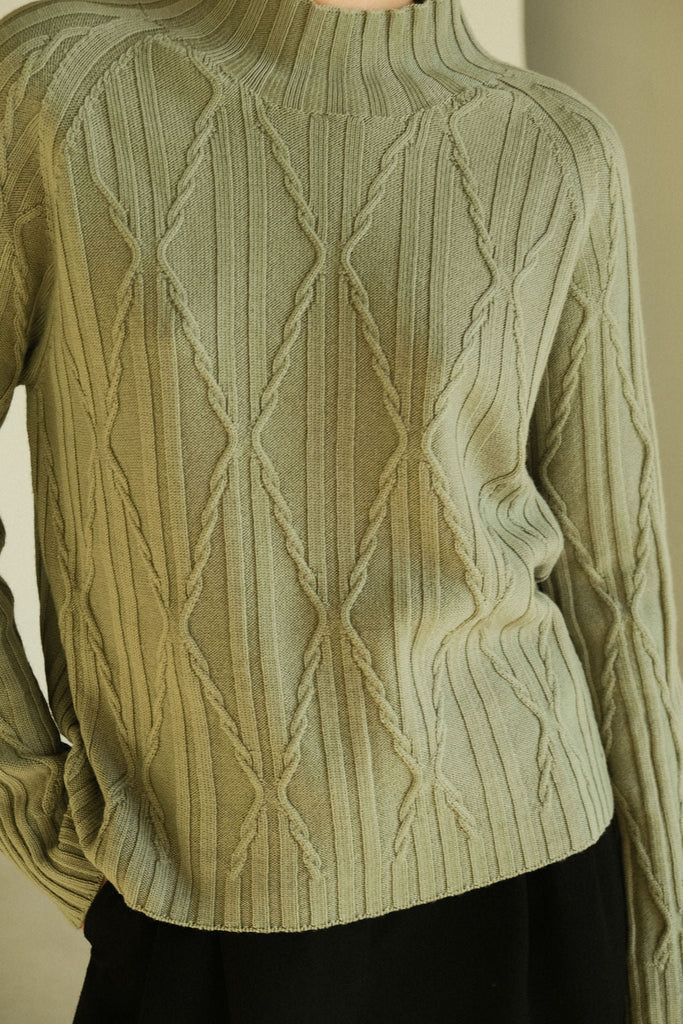  Viola Stils Fashion 3D knitwear Seamless Soft merino wool sweater