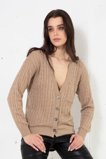 Viola Stils luxury cashmere-silk cardigan
